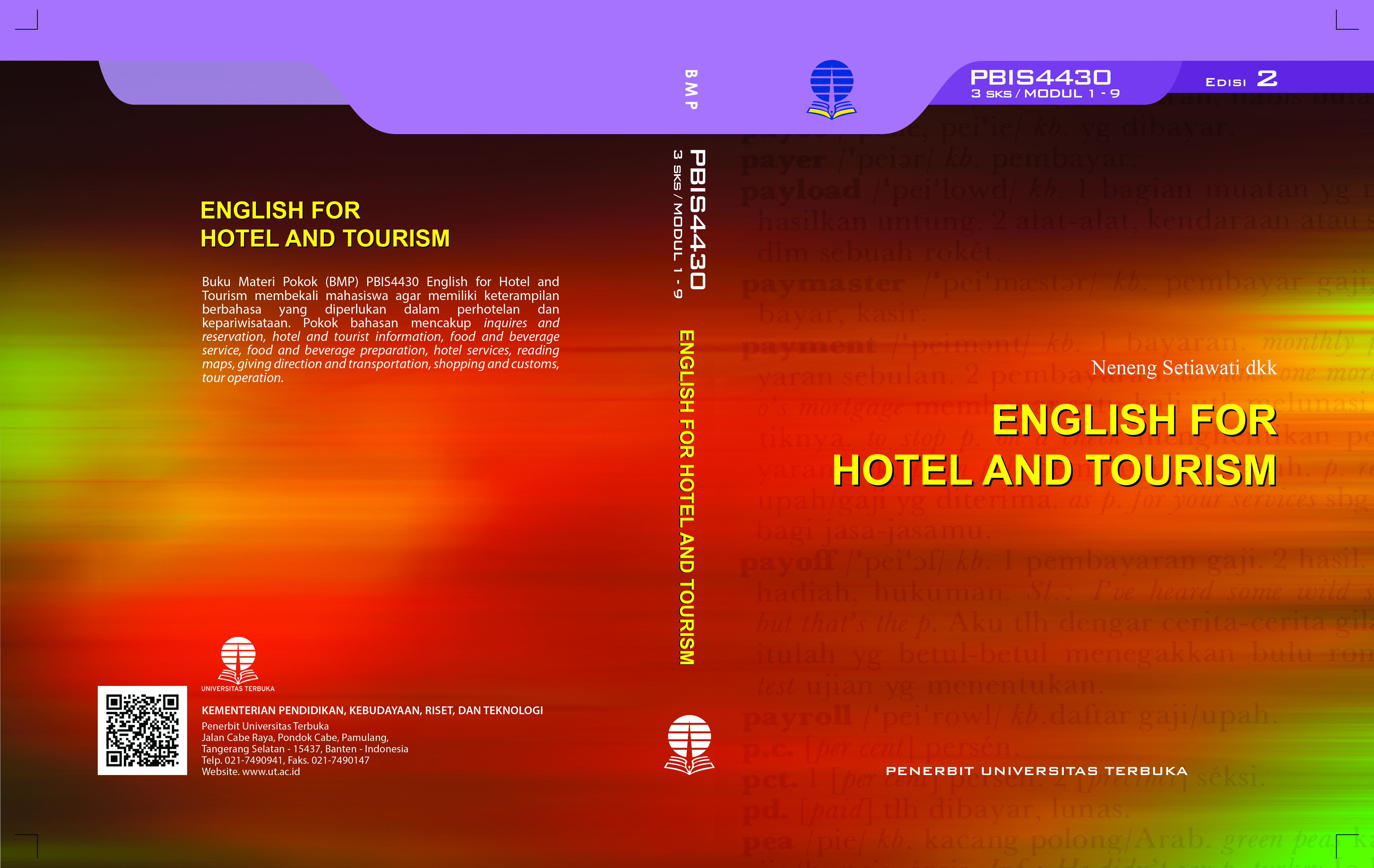 English for Hotel and Tourism PBIS4430-00103174202033