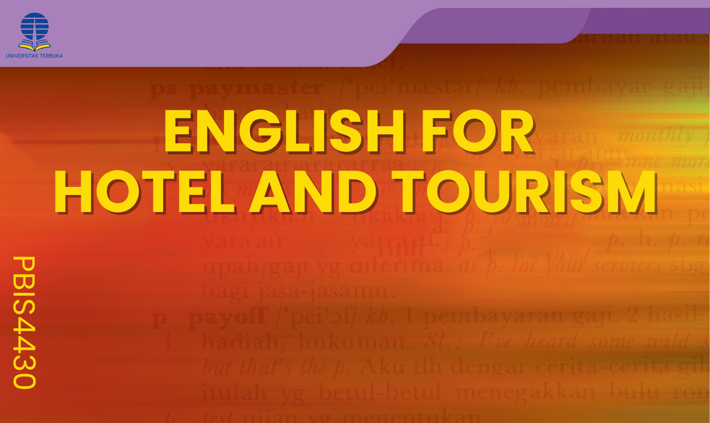 English for Hotel and Tourism PBIS4430-00103174202033